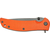 Нож SKIF Urbanite II BSW Orange, сталь - 9Cr18MoV, рукоять - G-10, длинна клинка - 100 мм, длинна общая - 230 мм, Выберите цвет: Orange, Выберите покрытие: чорний стоунвош, фото , изображение 3