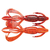 Силікон Keitech Crazy Flapper 2.4" (10 шт/уп),, колір: 407 delta craw, Довжина силікону: 2.4" (6.1 см), Колір силікону: 407 Delta Craw, фото 