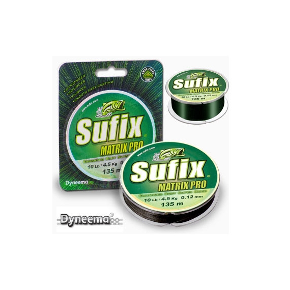 Шнур Sufix MatrixPro 0,16mm 9,2kg 135m зеленый, фото 
