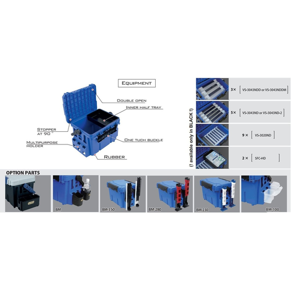 Ящик Meiho Bucket Mouth BM-5000 440×293×293mm к:black, фото , изображение 2