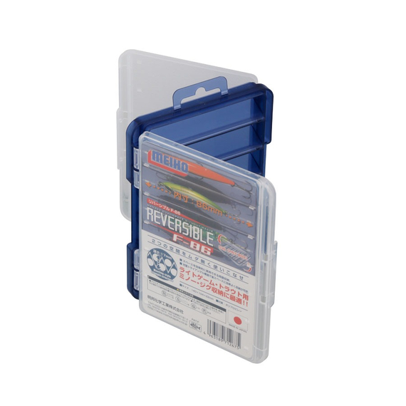 Коробка Meiho REVERSIBLE F-86 ц:clear, фото , изображение 3