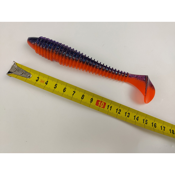 Силикон Keitech Swing Impact FAT 5.8" (4 шт/уп), цвет: pal#09 violet fire, Длина силикона: 5.8" (14.7 см), Расцветка силикона: PAL#09 Violet Fire, фото , изображение 10