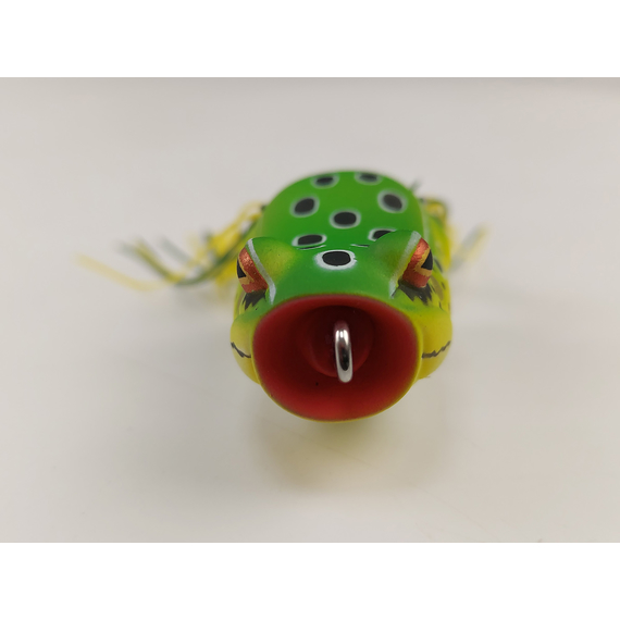 Воблер Savage Gear Hop Popper Frog F 55mm 15.0g Green Leopard, Размер/Вес: 55мм/15г, Цвет воблера: Green Leopard, фото , изображение 10