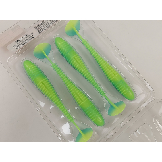 Силикон Keitech Swing Impact FAT 5.8" (4 шт/уп), цвет: pal#03 ice chartreuse, Длина силикона: 5.8" (14.7 см), Расцветка силикона: PAL#03 Ice Chartreuse, фото , изображение 9