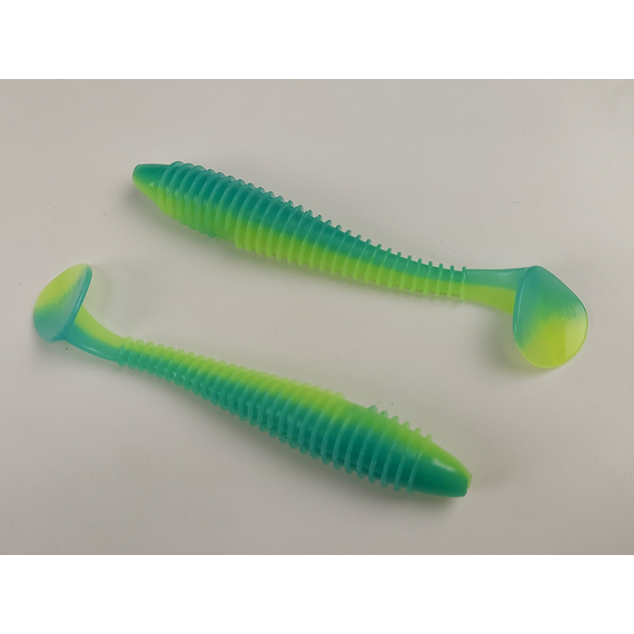 Силикон Keitech Swing Impact FAT 5.8" (4 шт/уп), цвет: pal#03 ice chartreuse, Длина силикона: 5.8" (14.7 см), Расцветка силикона: PAL#03 Ice Chartreuse, фото , изображение 4