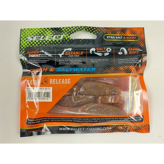 Силикон Select Boozer 3.3" col.900 (4 шт/упак), Длина силикона: 3.3" (8.38 см), Расцветка силикона: 900, фото , изображение 9