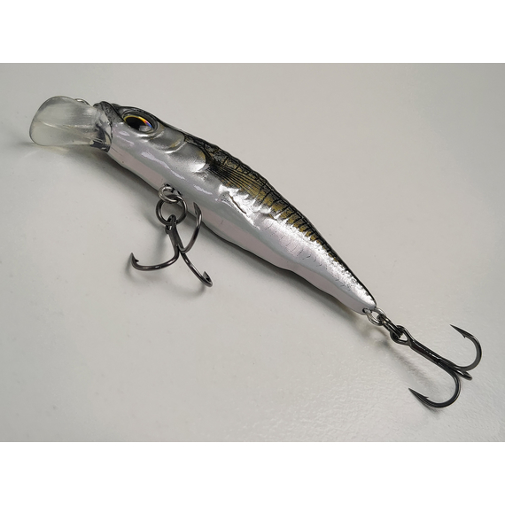 Воблер Savage Gear 3D Sticklebait Twitch S 55mm 7.0g Black Silver, Розмір/Вага: 55мм/7г, Колір воблера: Black Silver, фото , изображение 8