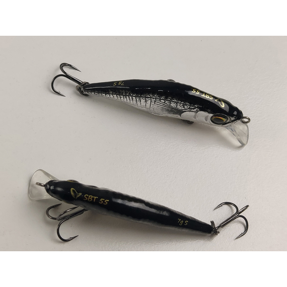 Воблер Savage Gear 3D Sticklebait Twitch S 55mm 7.0g Black Silver, Розмір/Вага: 55мм/7г, Колір воблера: Black Silver, фото , изображение 13
