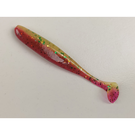 Силікон Keitech Easy Shiner 3" (10 шт/уп),, колір: ea#18 mystic lime chart, Довжина силікону: 3" (7.6 см), Колір силікону: EA#18 Mystic Lime Chart, фото , изображение 3