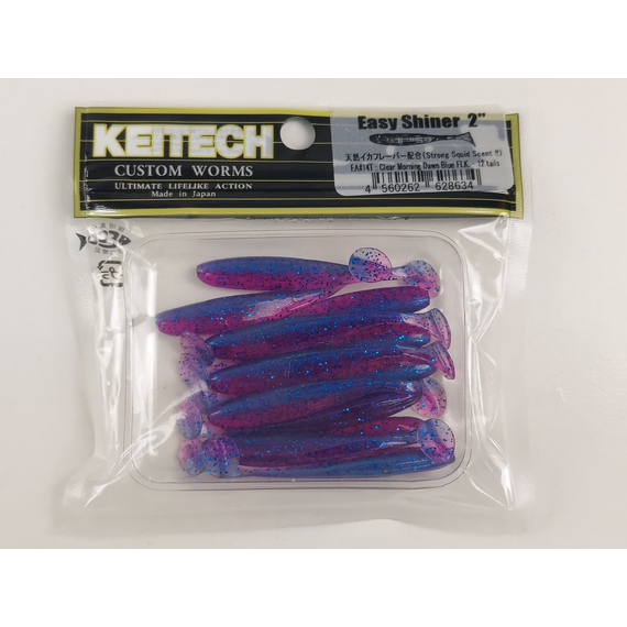 Силикон Keitech Easy Shiner 2" (12 шт/уп) ц:ea#14 clear morning dawn, Длина силикона: 2" (5.1 см), Расцветка силикона: ea#14 clear morning dawn, фото , изображение 10