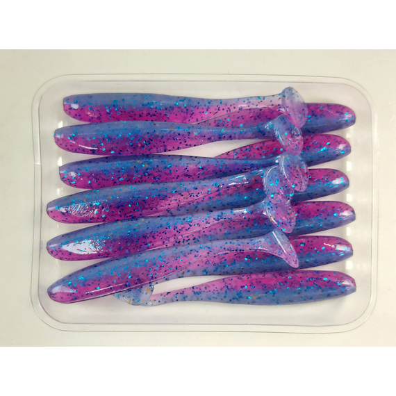 Силикон Keitech Easy Shiner 2" (12 шт/уп) ц:ea#14 clear morning dawn, Длина силикона: 2" (5.1 см), Расцветка силикона: ea#14 clear morning dawn, фото , изображение 7