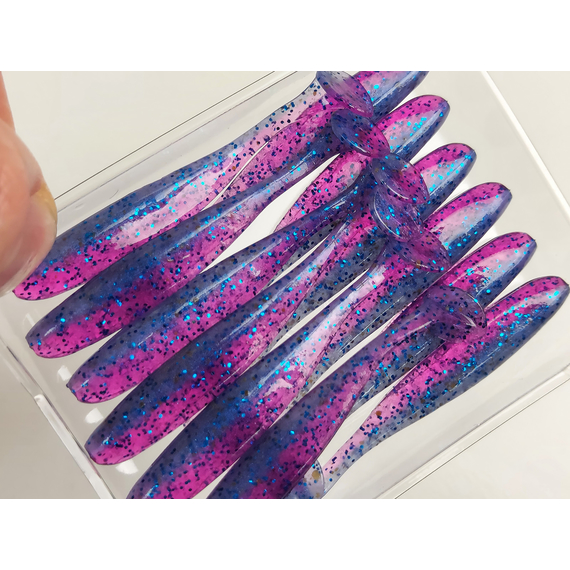 Силикон Keitech Easy Shiner 2" (12 шт/уп) ц:ea#14 clear morning dawn, Длина силикона: 2" (5.1 см), Расцветка силикона: ea#14 clear morning dawn, фото , изображение 8