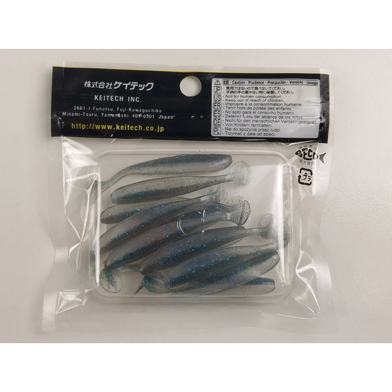 Силікон Keitech Easy Shiner 2" (12 шт/уп),, колір: ea#22 electric silver shi, Довжина силікону: 2" (5.1 см), Колір силікону: EA#22 Electric Silver Shi, фото , изображение 10