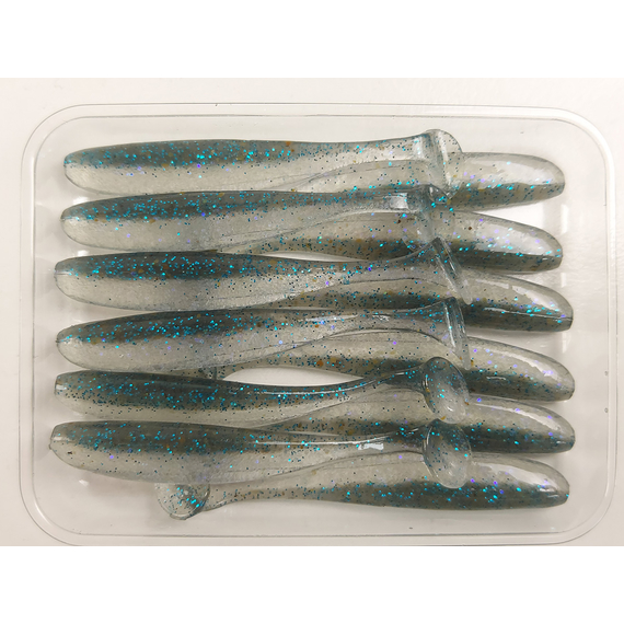 Силікон Keitech Easy Shiner 2" (12 шт/уп),, колір: ea#22 electric silver shi, Довжина силікону: 2" (5.1 см), Колір силікону: EA#22 Electric Silver Shi, фото , изображение 6