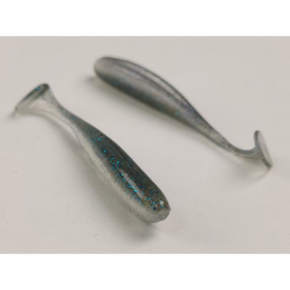 Силікон Keitech Easy Shiner 2" (12 шт/уп),, колір: ea#22 electric silver shi, Довжина силікону: 2" (5.1 см), Колір силікону: EA#22 Electric Silver Shi, фото , изображение 5