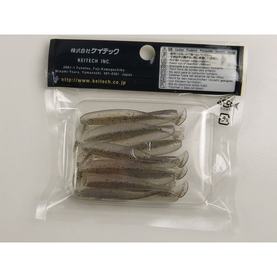 Силікон Keitech Easy Shiner 2" (12 шт/упак), колір:440 electric shad, Довжина силікону: 2" (5.1 см), Колір силікону: 440 Electric Shad, фото , изображение 11