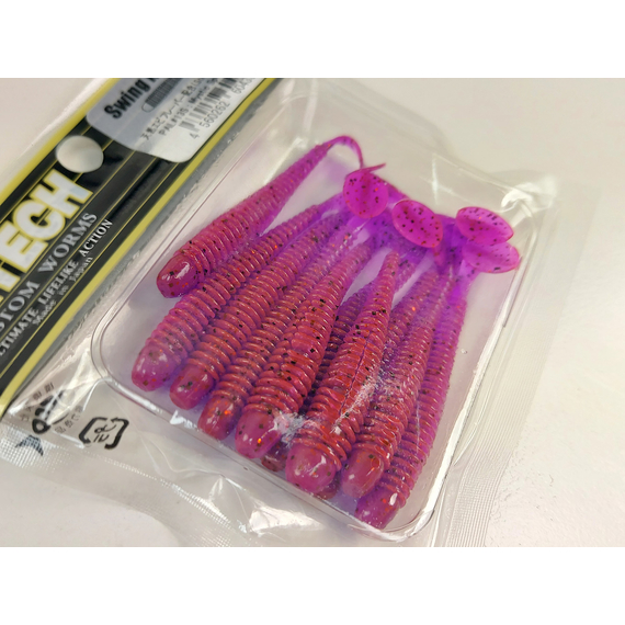 Силікон Keitech Swing Impact 2.5" (10 шт/упак), колір:pal#13 mistic spice, Довжина силікону: 2.5" (6.3 см), Колір силікону: PAL#13 Mistic Spice, фото , изображение 7