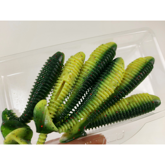 Силікон Select Fatfish 3" col.203 (6 шт/упак), Довжина силікону: 3" (7.62 см), Колір силікону: 203, фото , изображение 7