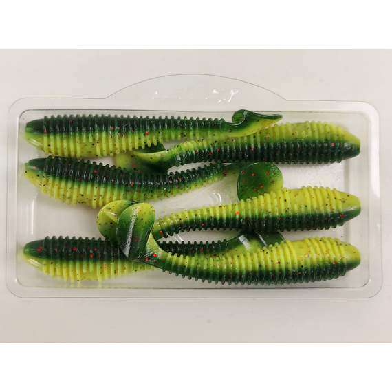 Силікон Select Fatfish 3" col.203 (6 шт/упак), Довжина силікону: 3" (7.62 см), Колір силікону: 203, фото , изображение 6