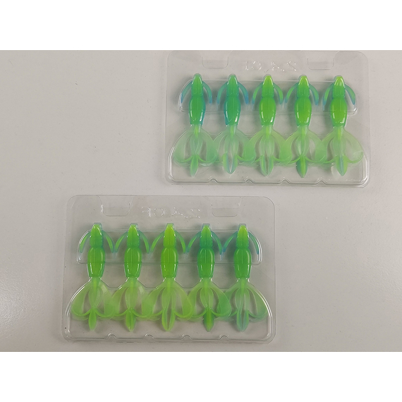 Силикон Keitech Crazy Flapper 2.4" (10 шт/уп), цвет: pal#03 ice chartreuse, Длина силикона: 2.4" (6.1 см), Расцветка силикона: PAL#03 Ice Chartreuse, фото , изображение 10