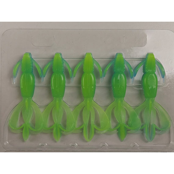 Силикон Keitech Crazy Flapper 2.4" (10 шт/уп), цвет: pal#03 ice chartreuse, Длина силикона: 2.4" (6.1 см), Расцветка силикона: PAL#03 Ice Chartreuse, фото , изображение 12