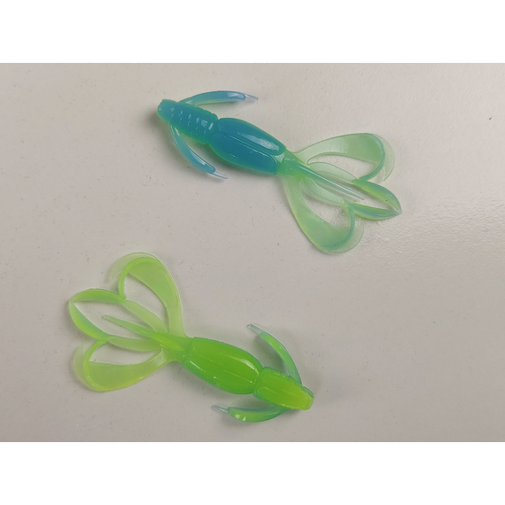 Силикон Keitech Crazy Flapper 2.4" (10 шт/уп), цвет: pal#03 ice chartreuse, Длина силикона: 2.4" (6.1 см), Расцветка силикона: PAL#03 Ice Chartreuse, фото , изображение 4