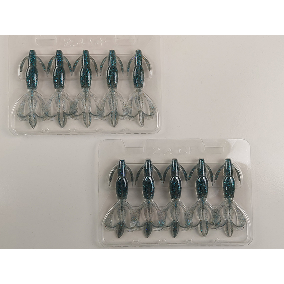 Силікон Keitech Crazy Flapper 2.4" (10 шт/уп),, колір: ea#22 electric silver shi, Довжина силікону: 2.4" (6.1 см), Колір силікону: EA#22 Electric Silver Shi, фото , изображение 9