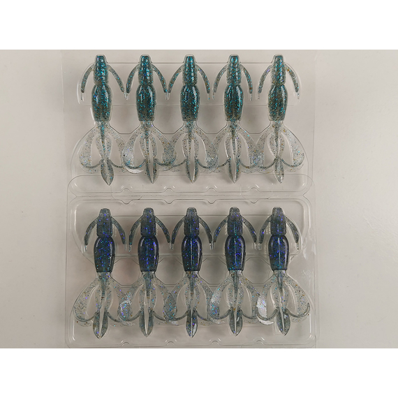 Силікон Keitech Crazy Flapper 2.4" (10 шт/уп),, колір: ea#22 electric silver shi, Довжина силікону: 2.4" (6.1 см), Колір силікону: EA#22 Electric Silver Shi, фото , изображение 6