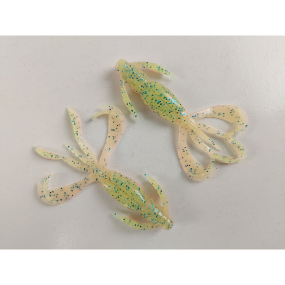 Силікон Keitech Crazy Flapper 2.4" (10 шт/уп),, колір: ea#16 cotton candy blue f, Довжина силікону: 2.4" (6.1 см), Колір силікону: ea#16 cotton candy blue f, фото , изображение 4