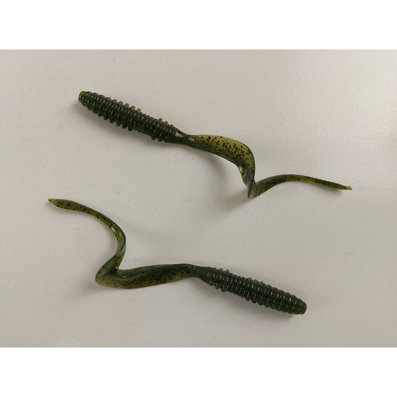 Силікон Keitech Mad Wag Mini 3.5" (10 шт/упак), колір:102 watermelon pp., Довжина силікону: 3.5" (8.9 см), Колір силікону: 102 Watermelon PP, фото , изображение 7