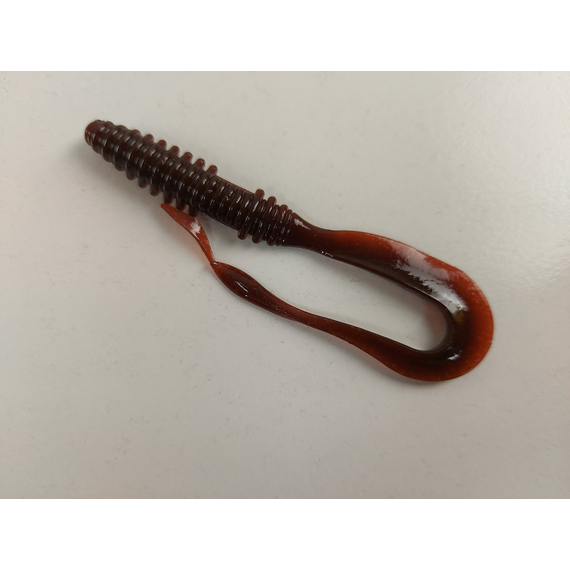 Силікон Keitech Mad Wag Mini 3.5" (10 шт/упак), колір:008 scuppernong, Довжина силікону: 3.5" (8.9 см), Колір силікону: 008 Scuppernong, фото , изображение 3