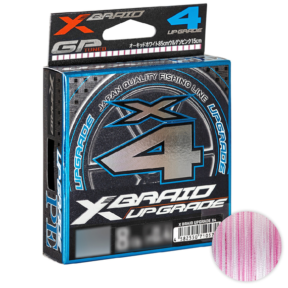 Шнур YGK X-Braid Upgrade X4 200m #1.0/0.165mm 18lb/8.1kg, Діаметр: #1.0/0.165mm, Розмотування: 200m, фото 