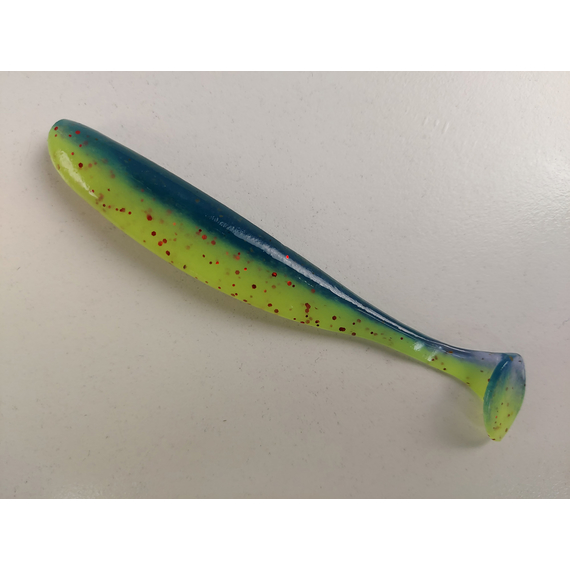 Силікон Keitech Easy Shiner 4" (7 шт/уп),, колір: ea#20 violet chart red fl, Довжина силікону: 4" (10.2 см), Колір силікону: EA#20 Violet Chart Red Fl, фото , изображение 3