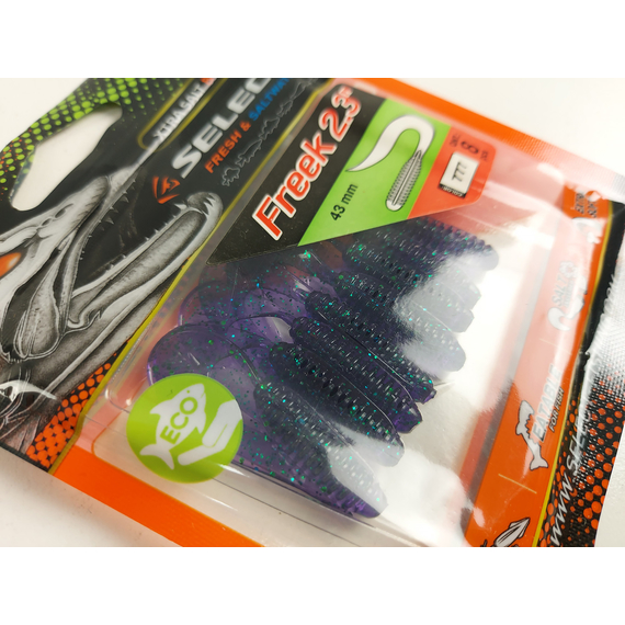 Силікон Select Freek 2.3" col.777 (8 шт/упак), Довжина силікону: 2.3" (4.3 см), Колір силікону: 777, фото , изображение 8