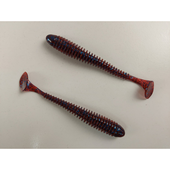 Силікон Keitech Swing Impact 4" (8 шт/упак), колір:ea#03 grape, Довжина силікону: 4" (10.2 см), Колір силікону: EA#03 Grape, фото , изображение 4