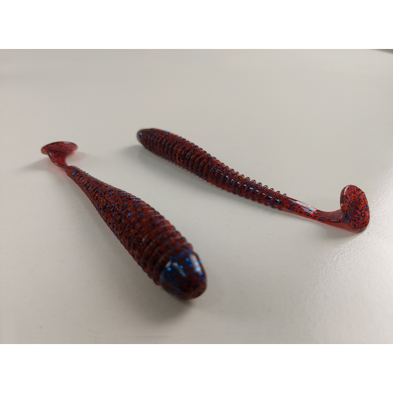 Силікон Keitech Swing Impact 4" (8 шт/упак), колір:ea#03 grape, Довжина силікону: 4" (10.2 см), Колір силікону: EA#03 Grape, фото , изображение 5