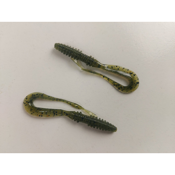 Силікон Keitech Mad Wag Mini 2.5" (12 шт/упак), колір:102 watermelon pp., Довжина силікону: 2.5" (6.3 см), Колір силікону: 102 Watermelon PP, фото , изображение 4