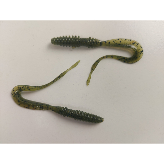 Силікон Keitech Mad Wag Mini 2.5" (12 шт/упак), колір:102 watermelon pp., Довжина силікону: 2.5" (6.3 см), Колір силікону: 102 Watermelon PP, фото , изображение 5