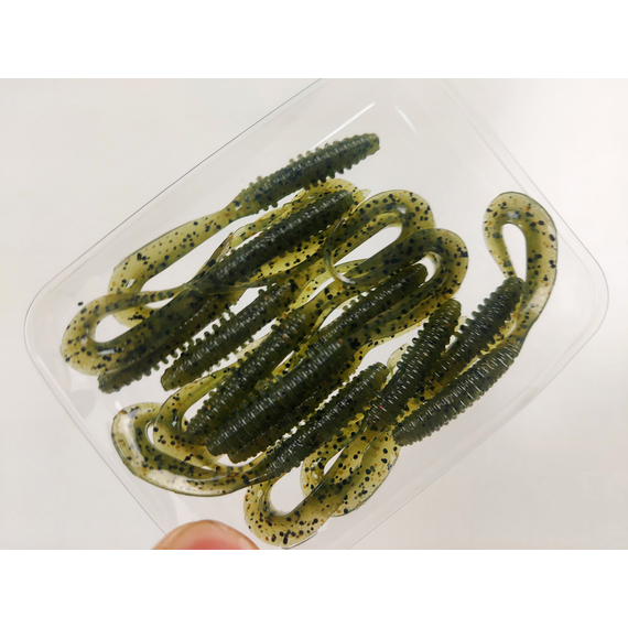 Силікон Keitech Mad Wag Mini 2.5" (12 шт/упак), колір:102 watermelon pp., Довжина силікону: 2.5" (6.3 см), Колір силікону: 102 Watermelon PP, фото , изображение 7