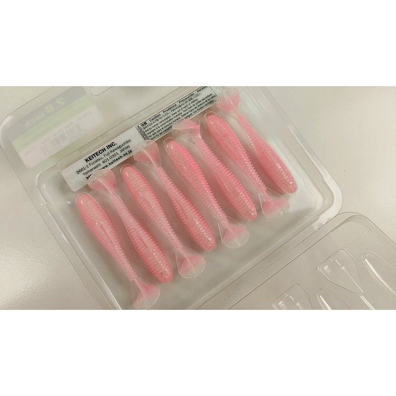 Силікон Keitech Swing Impact FAT 2.8" (8 шт/упак), колір:ea#10 pink silver glow, Довжина силікону: 2.8" (7.1 см), Колір силікону: EA#10 Pink Silver Glow, фото , изображение 10