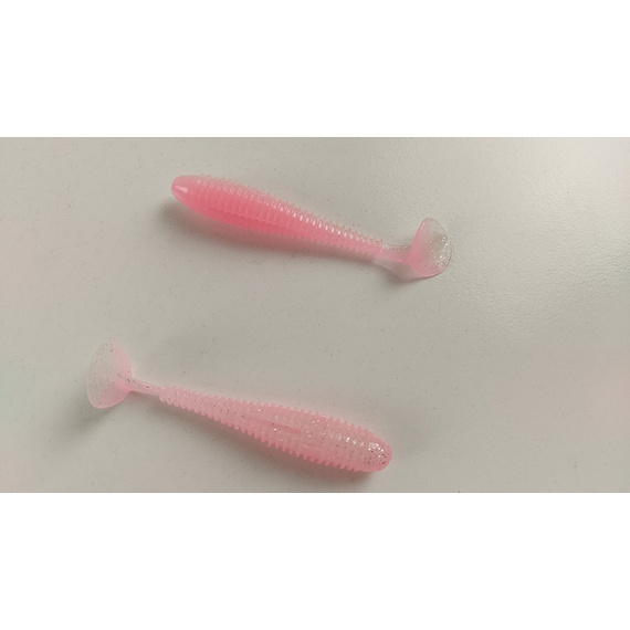 Силікон Keitech Swing Impact FAT 2.8" (8 шт/упак), колір:ea#10 pink silver glow, Довжина силікону: 2.8" (7.1 см), Колір силікону: EA#10 Pink Silver Glow, фото , изображение 5