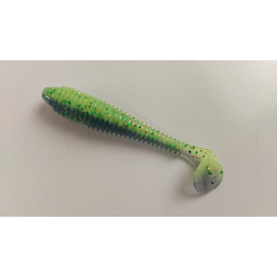 Силікон Keitech Swing Impact FAT 2.8" (8 шт/уп),, колір: ea#17 midnight chart back, Довжина силікону: 2.8" (7.1 см), Колір силікону: EA#17 Midnight Chart Back, фото , изображение 2