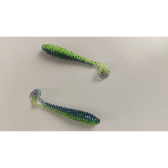 Силікон Keitech Swing Impact FAT 2.8" (8 шт/уп),, колір: ea#17 midnight chart back, Довжина силікону: 2.8" (7.1 см), Колір силікону: EA#17 Midnight Chart Back, фото , изображение 3