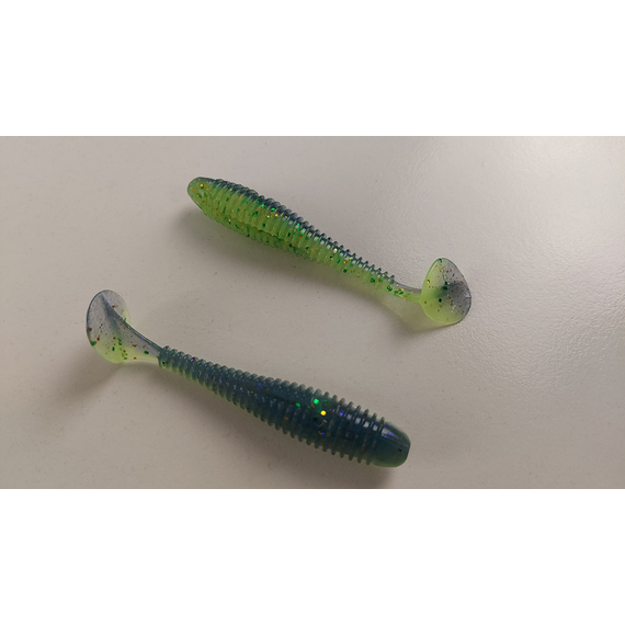 Силікон Keitech Swing Impact FAT 2.8" (8 шт/уп),, колір: ea#17 midnight chart back, Довжина силікону: 2.8" (7.1 см), Колір силікону: EA#17 Midnight Chart Back, фото , изображение 4