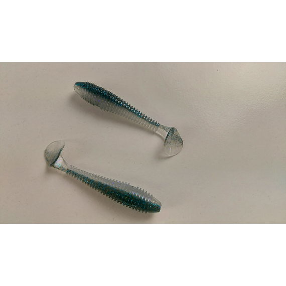 Силикон Keitech Swing Impact FAT 2.8" (8 шт/уп), цвет: ea#22 electric silver shi, Длина силикона: 2.8" (7.1 см), Расцветка силикона: EA#22 Electric Silver Shi, фото , изображение 4