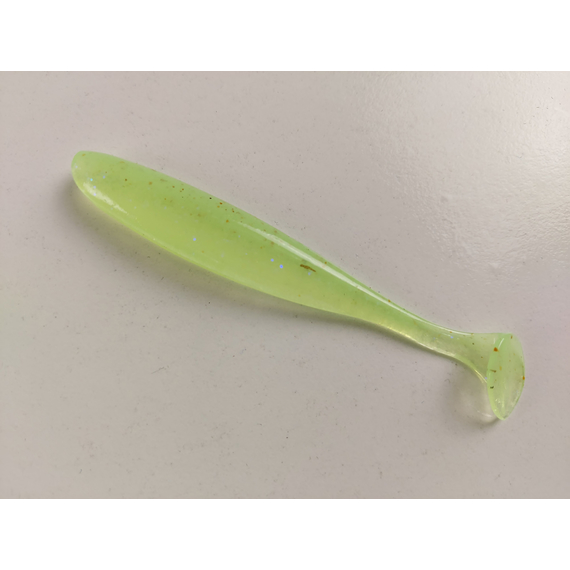 Силікон Keitech Easy Shiner 3.5" (7 шт/уп),, колір: ea#19 electric chart shad, Довжина силікону: 3.5" (8.9 см), Колір силікону: EA#19 Electric Chart Shad, фото , изображение 2