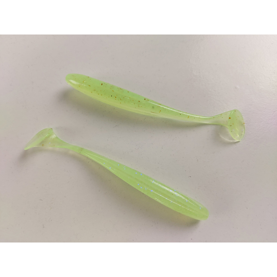 Силікон Keitech Easy Shiner 3.5" (7 шт/уп),, колір: ea#19 electric chart shad, Довжина силікону: 3.5" (8.9 см), Колір силікону: EA#19 Electric Chart Shad, фото , изображение 4