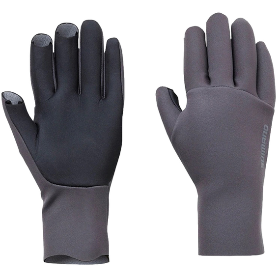 Рукавички Shimano Chloroprene EXS 3 Cut Gloves L Gray/Pink, фото 