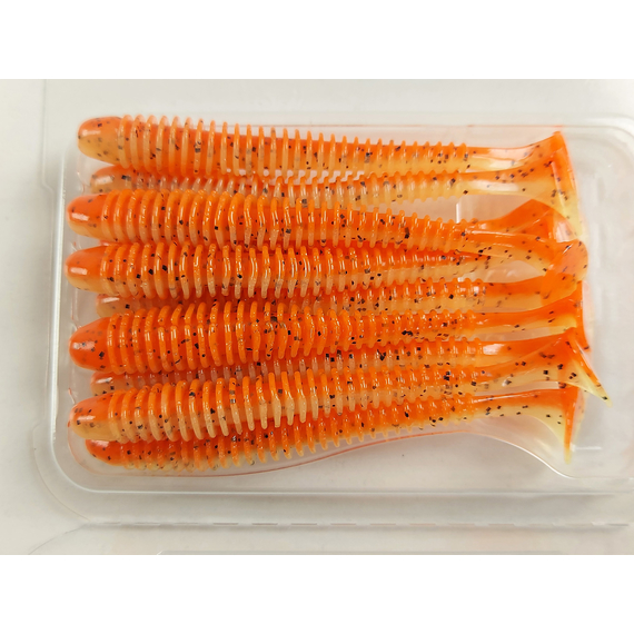 Силікон Keitech Swing Impact 3" (10 шт/упак), колір:ea#13 spicy mustard/blue, Довжина силікону: 3" (7.6 см), Колір силікону: EA#13 Spicy Mustard/Blue, фото , изображение 6