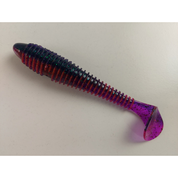 Силікон Keitech Swing Impact FAT 4.3" (6 шт/уп),, колір: ea#21 mystic june bug, Довжина силікону: 4.3" (10.9 см), Колір силікону: EA#21 Mystic June Bug, фото , изображение 3